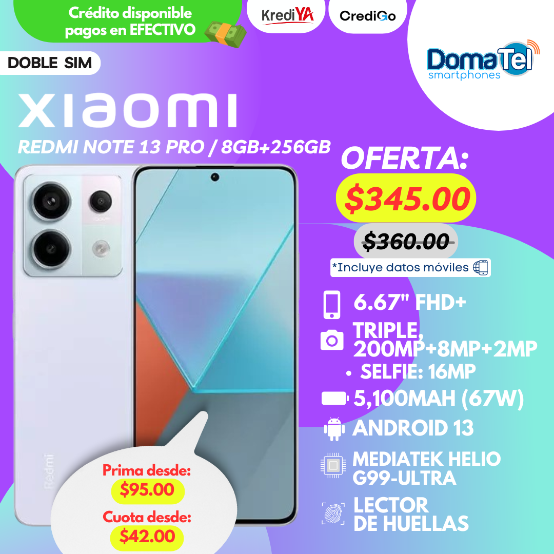 Xiaomi Redmi Note 13 Pro / 8GB RAM + 256GB ROM