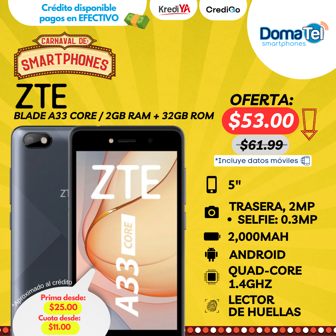 ZTE Blade A33 Core / 2GB+32GB