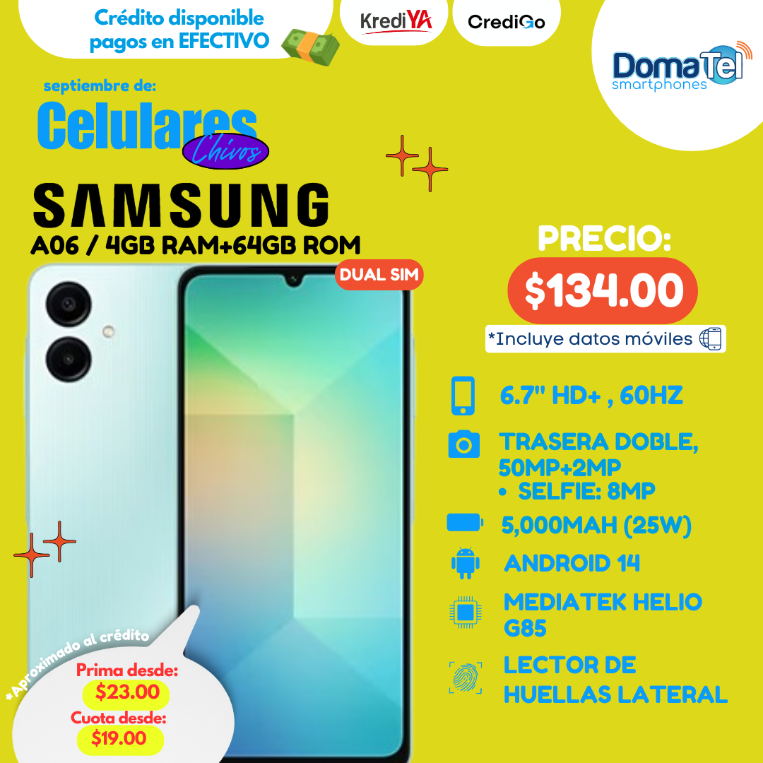 Samsung A06 / 4+64GB / 2 SIM
