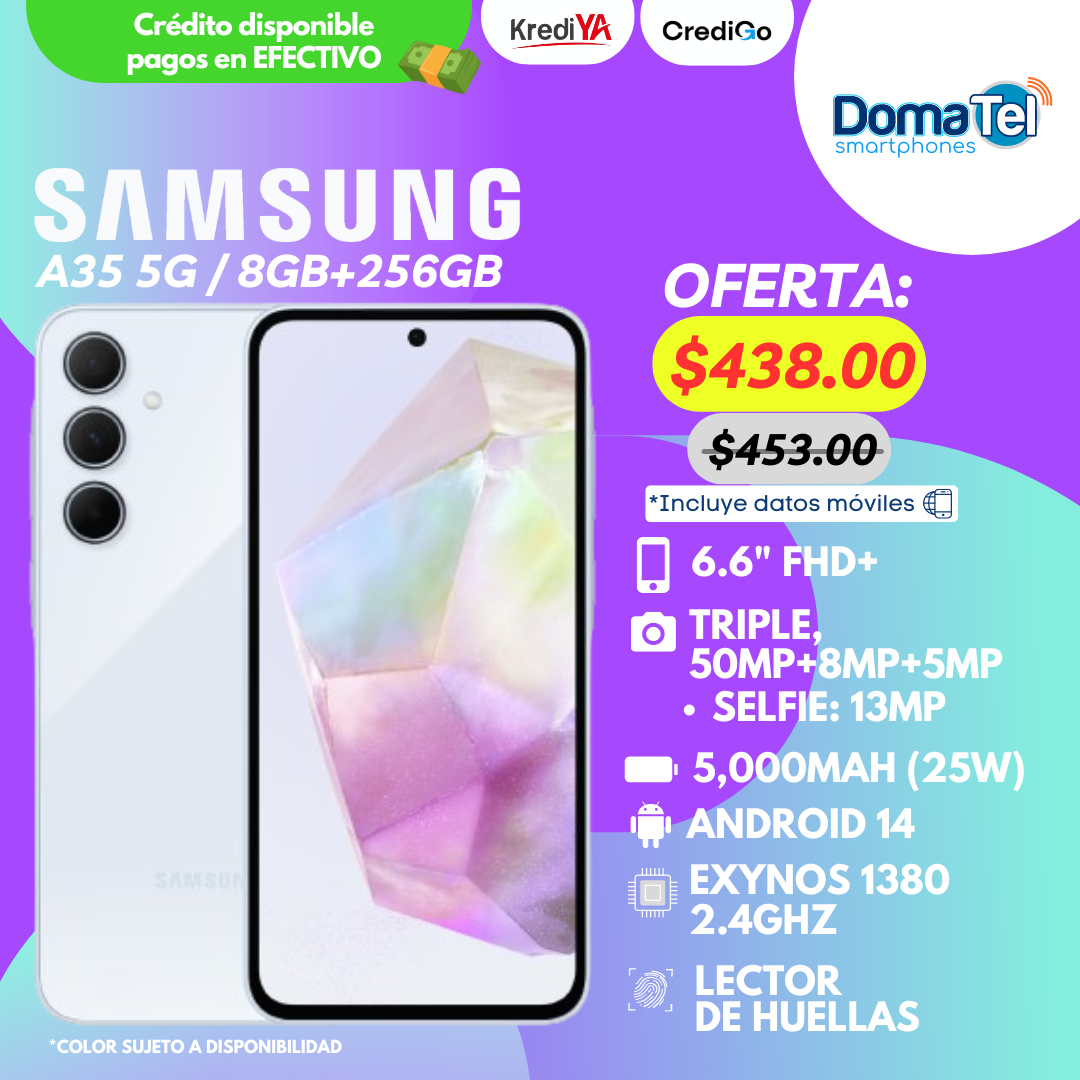 Samsung A35 5G / 8GB RAM +256GB ROM