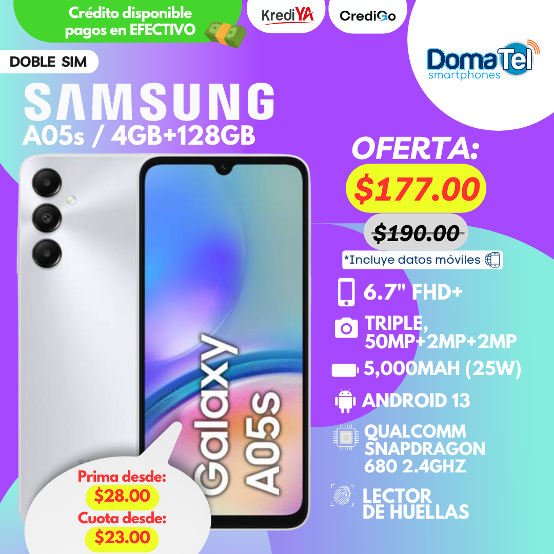 Samsung A05S / 4GB RAM +128GB ROM