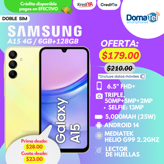 Samsung A15 4G / 6GB RAM +128GB ROM